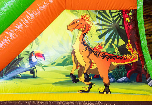 Bestel opblaasbare Mini Multiplay springkasteel in thema Dino voor kinderen. Opblaasbare springkastelen kopen bij JB Inflatables Nederland