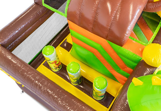 Bestel opblaasbare Mini Multiplay Dino springkussen voor kinderen. Opblaasbare springkussens te koop bij JB Inflatables Nederland