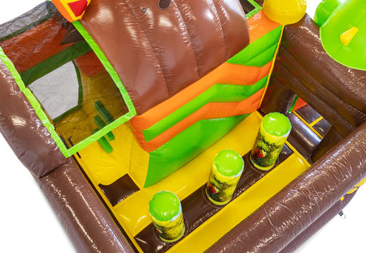 Mini Multiplay opblaasbare luchtkussen te koop in Dino thema voor kinderen. Bestel opblaasbare luchtkussens  bij JB Inflatables Nederland