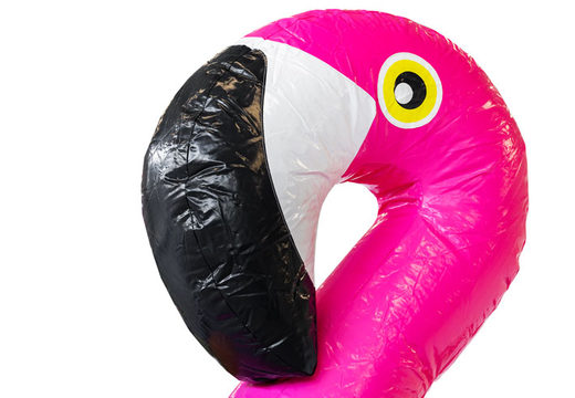 Opblaasbare Mini Multiplay springkasteel in thema Flamingo te koop voor kinderen. Bestel nu opblaasbare springkastelen bij JB Inflatables Nederland