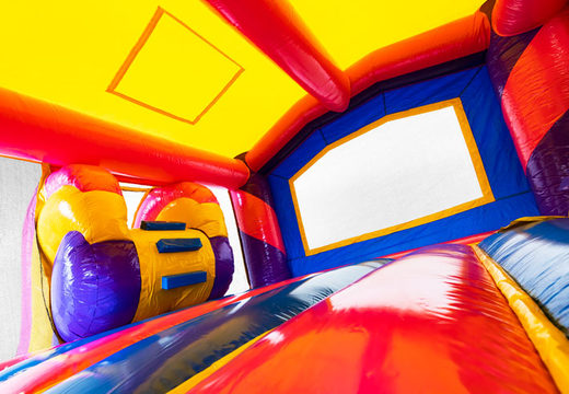 Slide Park Combo opblaasbare springkussen bestellen in thema Unicorn voor kinderen, Bestel nu online opblaasbare springkussens met glijbaan bij JB Inflatables Nederland