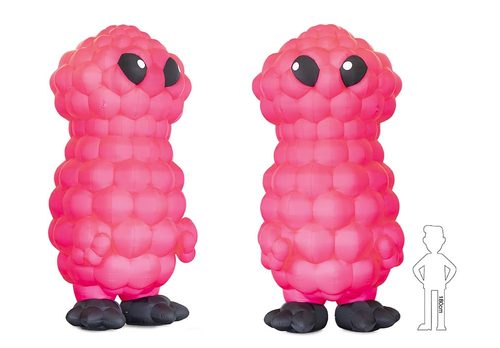 Roze opblaasbare kunstobject bestellen. Koop inflatable productvergroting nu online bij JB Inflatables Nederland 